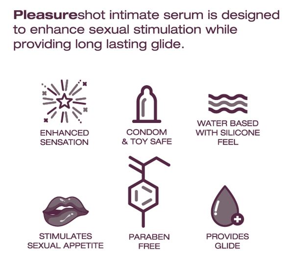 Pleasureshot intimate stimulating enhancing serum for females